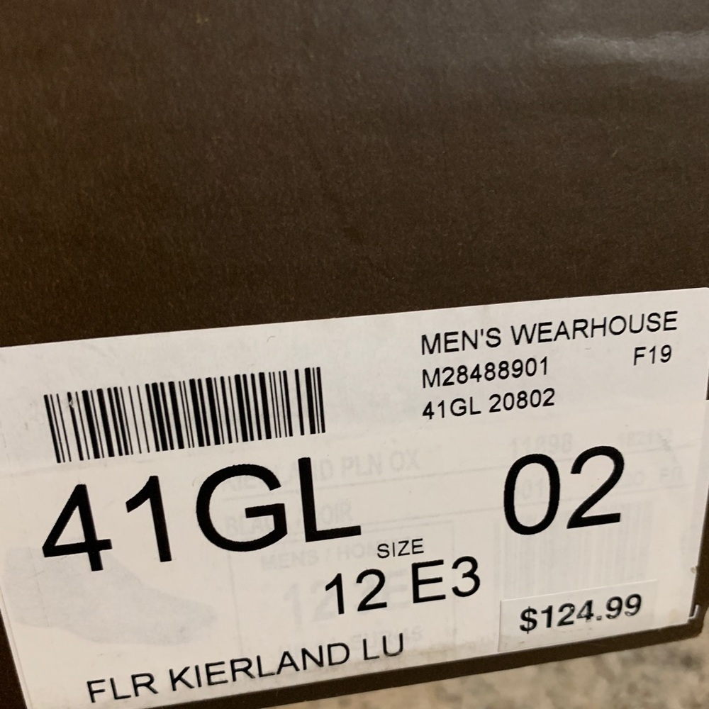Florsheim Black Leather Kierland Lace Up Shoes Size 12EEE - Picture 4 of 11